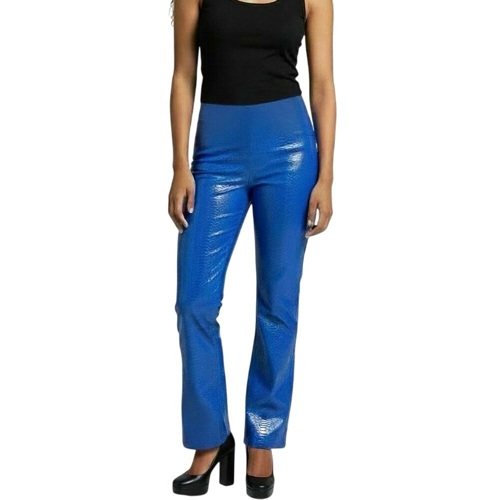 Vintage Fubu Cobalt Blue Faux Snakeskin Straight Leg Pants NWT - M